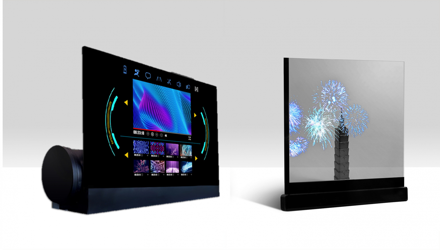 可卷式、折迭性、高透明